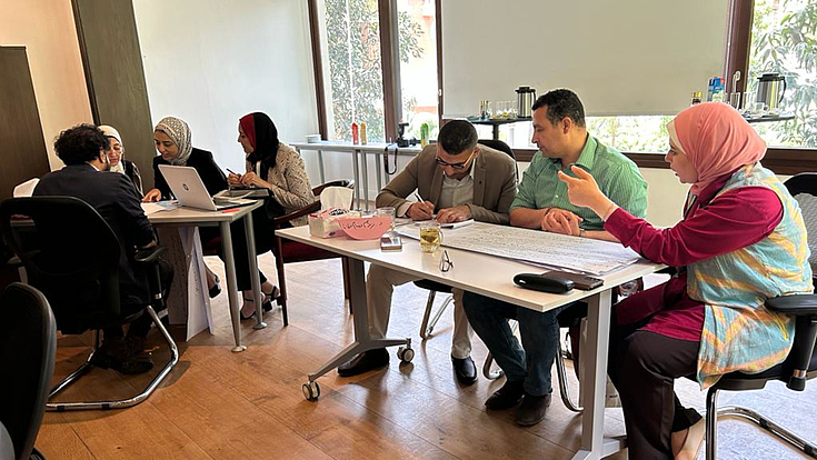 Participants engaging in one of the workshop exercises.